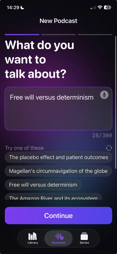 Your topic