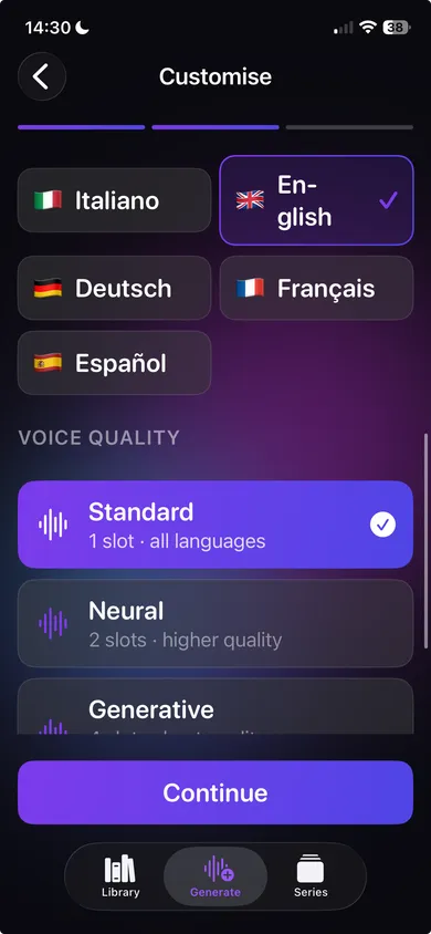 Language & quality